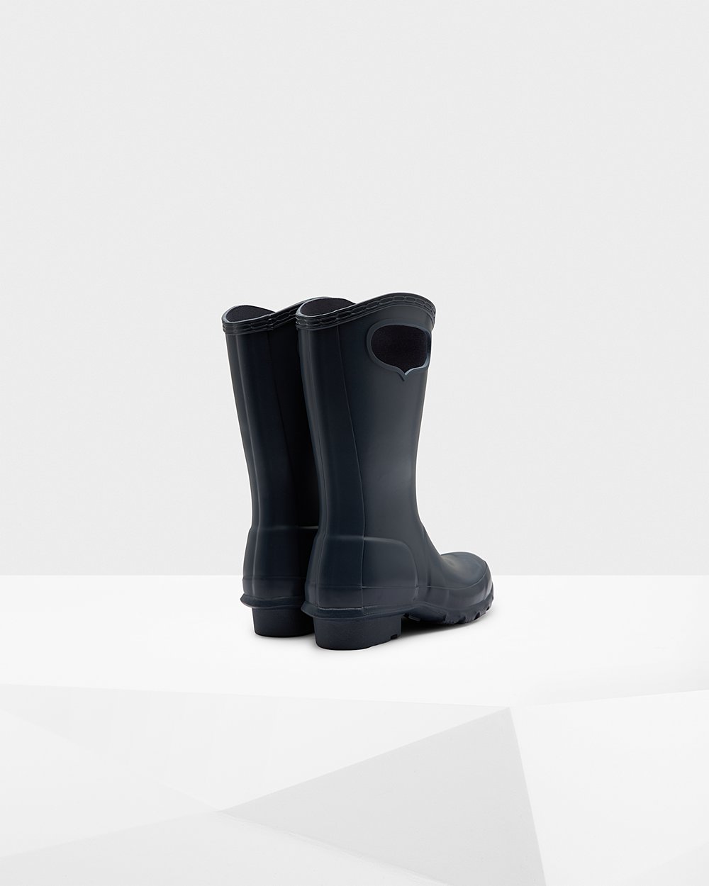 Kids Hunter Rain Boots Navy - Original Grab Handle - 8576190-KD